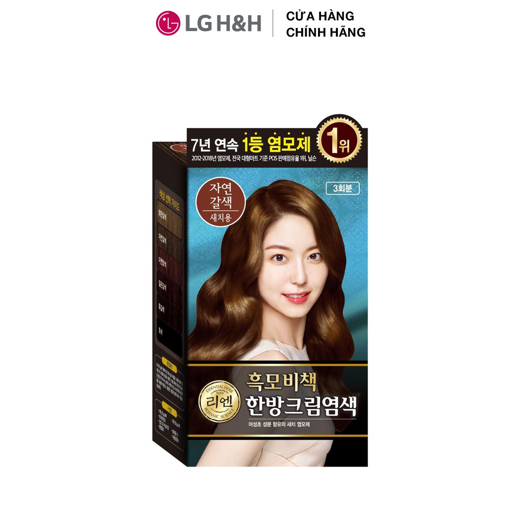 Kem nhuộm tóc phủ bạc thảo mộc Reen Heaukmobicheak Oriental Hair Dye Cream 128gr | BigBuy360 - bigbuy360.vn
