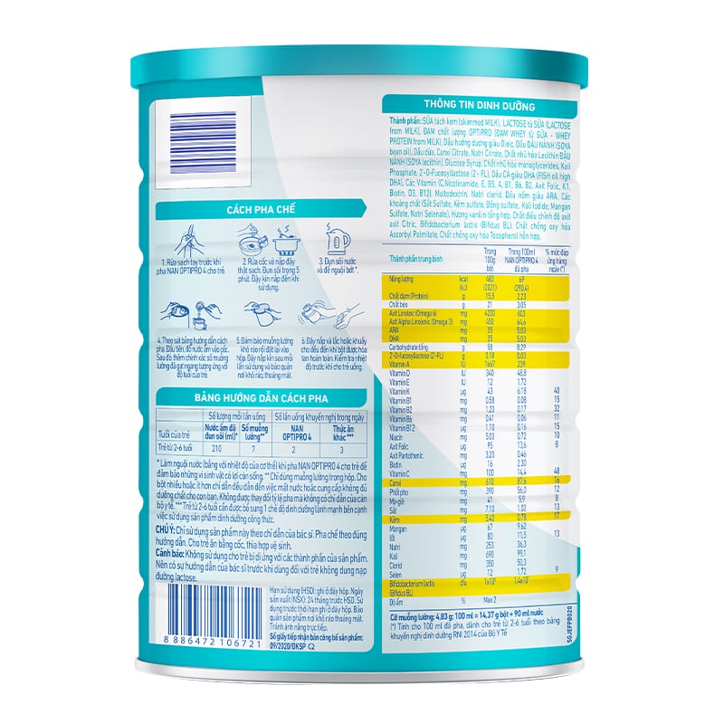 Sữa Bột Nestlé NAN OPTIPRO 4 HMO (1.5kg)