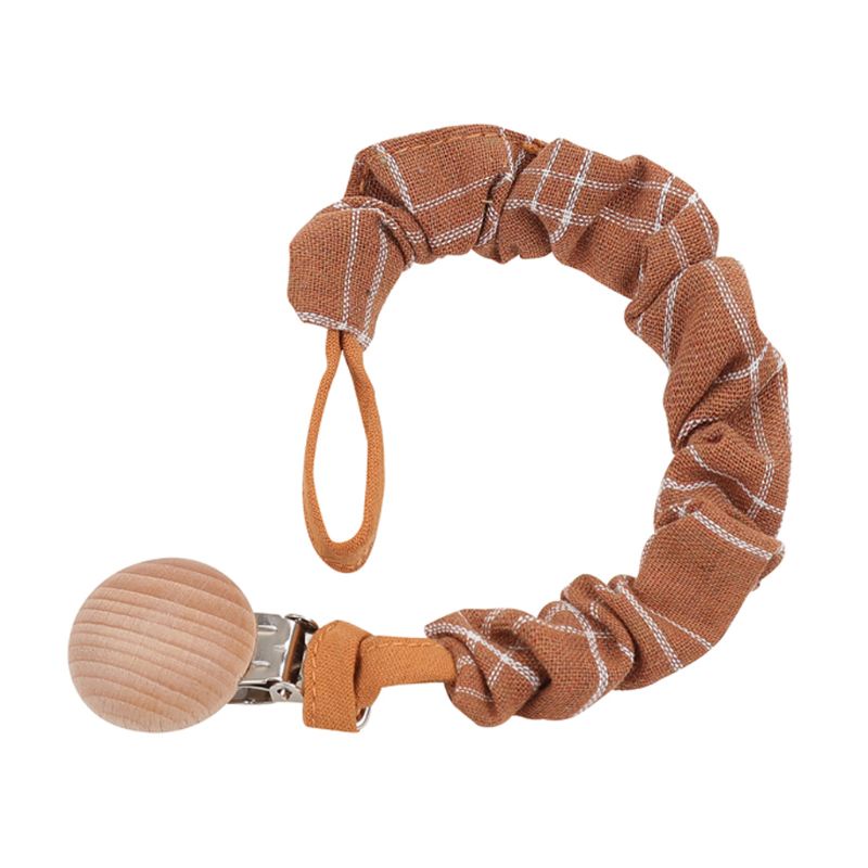 Dây Đeo Núm Ti Giả Bằng Cotton Handmade In Họa Tiết Handmade Thời Trang Chống Rơi Cho Bé