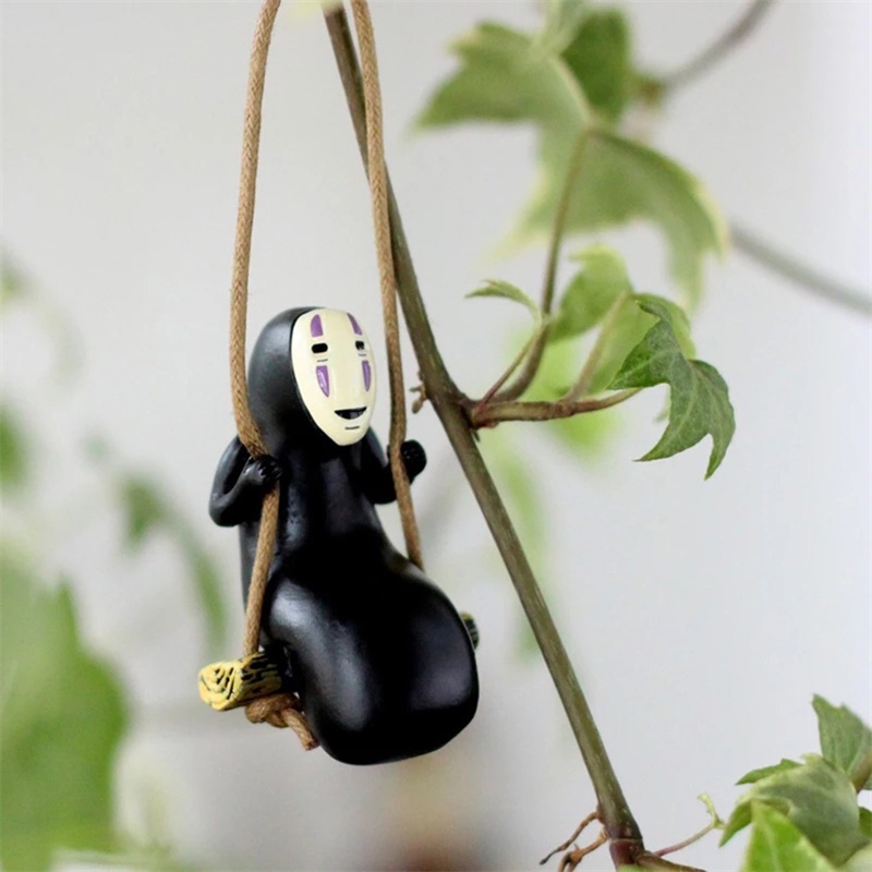 Đồ trang trí nhân vật Vô Diện trong Spirited Away trang trí xe hơi