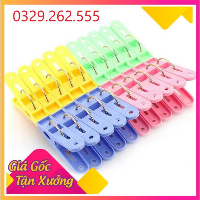 (Sale Khủng)  Vỉ 20 Kẹp Quần Áo Loại To Bằng Nhựa Việt Nam cao cấp