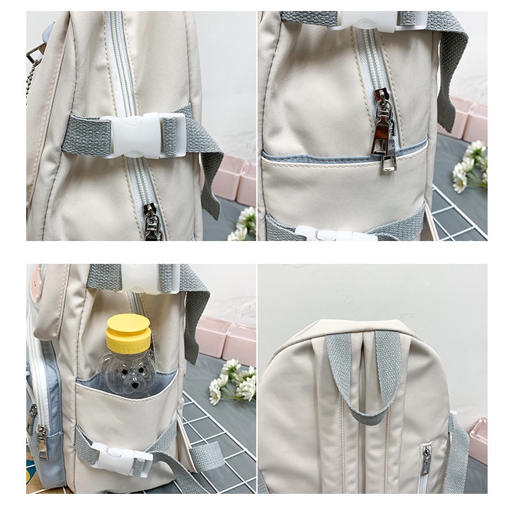 Ba Lô Đi Học/Du Lịch Cỡ Lớn Chống Thấm Nước Họa Tiết Hoạt Hình Phong Cách Nhật Hàn