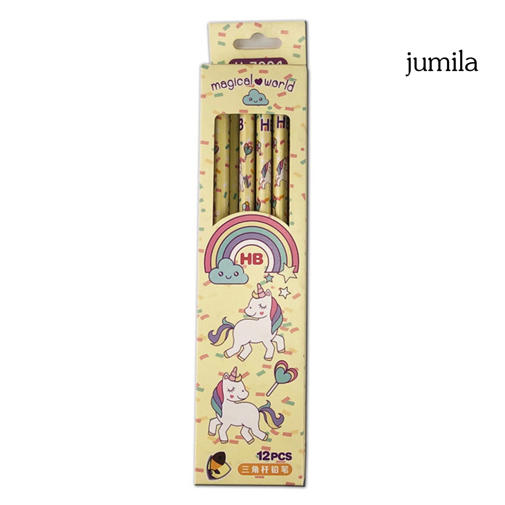 Set 12 Bút Chì Gỗ Màu Cầu Vồng