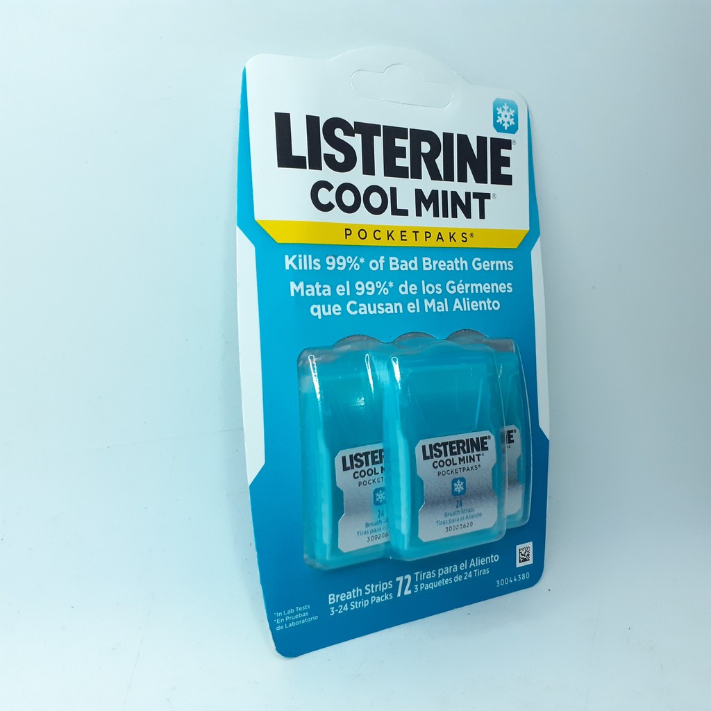 Miếng ngậm thơm miện Listerine Cool Mint/ Freshburst vỉ 1 -3 hộp