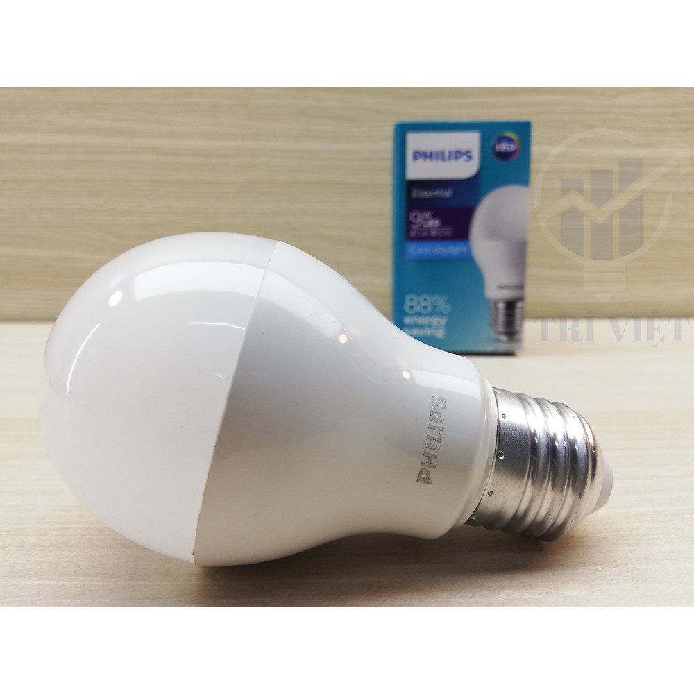 Bóng Đèn Ledbulb Philips 3W - 5W - 9W Đuôi E27 3000K (Ánh sáng vàng) / 6500K (Ánh sáng trắng)