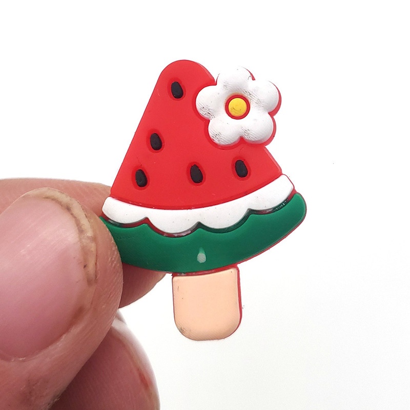 Phụ Kiện Trang Trí Khóa Giày Hình Trái Cây Táo Bằng PVC