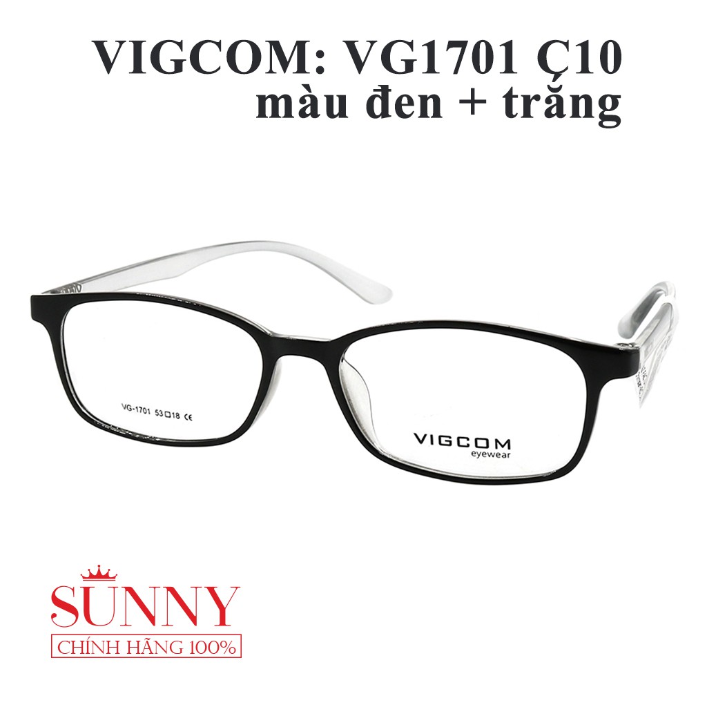 Gọng kính thời trang Vigcom VG1701 phần 2 chính hãng, thiết kế dễ đeo bảo vệ mắt