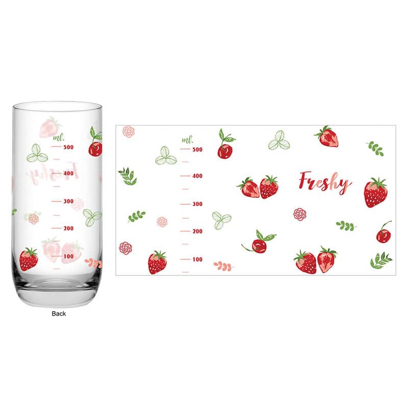 Quà Tặng - Ly Thủy Tinh Ocean Chia Vạch 625ml