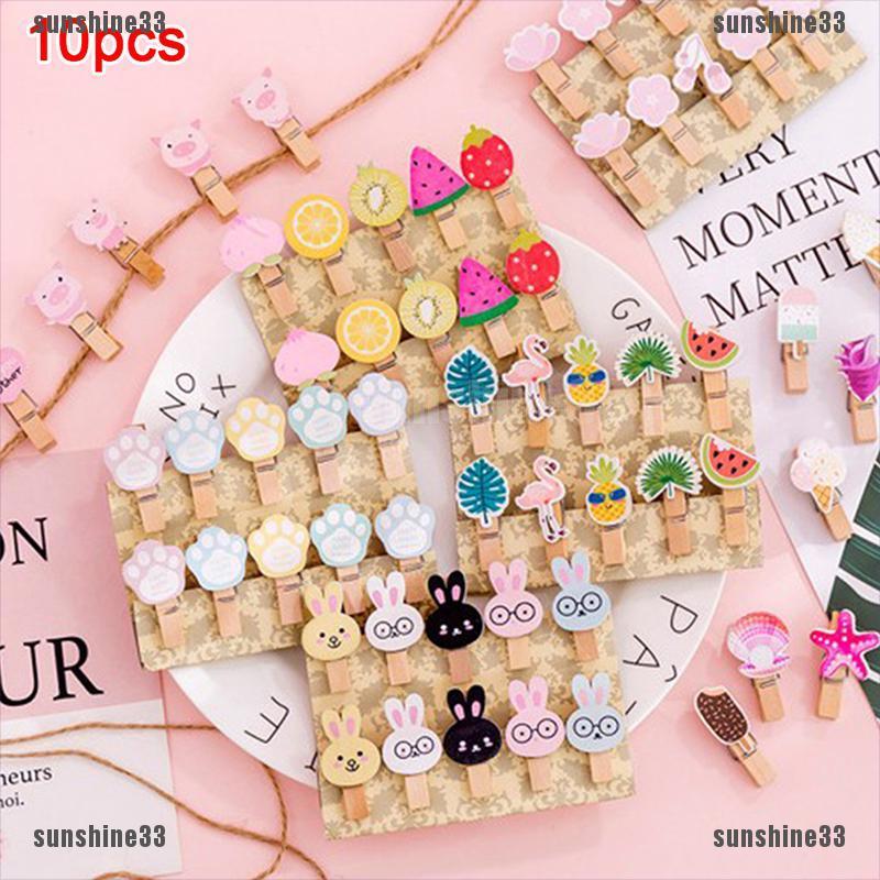 Set 10 Kẹp Ảnh Hình Động Vật Dễ Thương