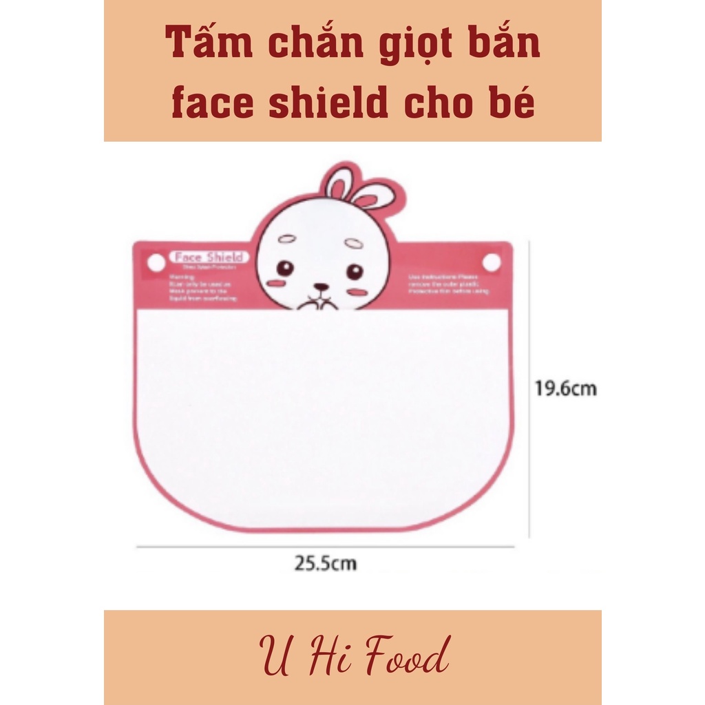 COMBO 10 Kính chống giọt bắn (có bo viền) Face Shield  kín mặt cho bé