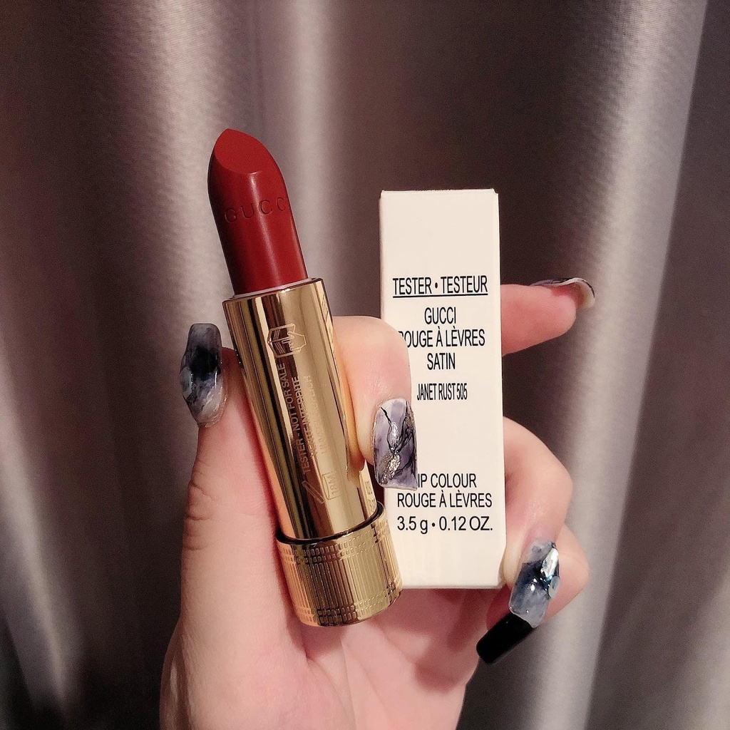Son Gucci Tester Dòng Matte và Satin  -  Tester Box Trắng Như Ảnh Chụp