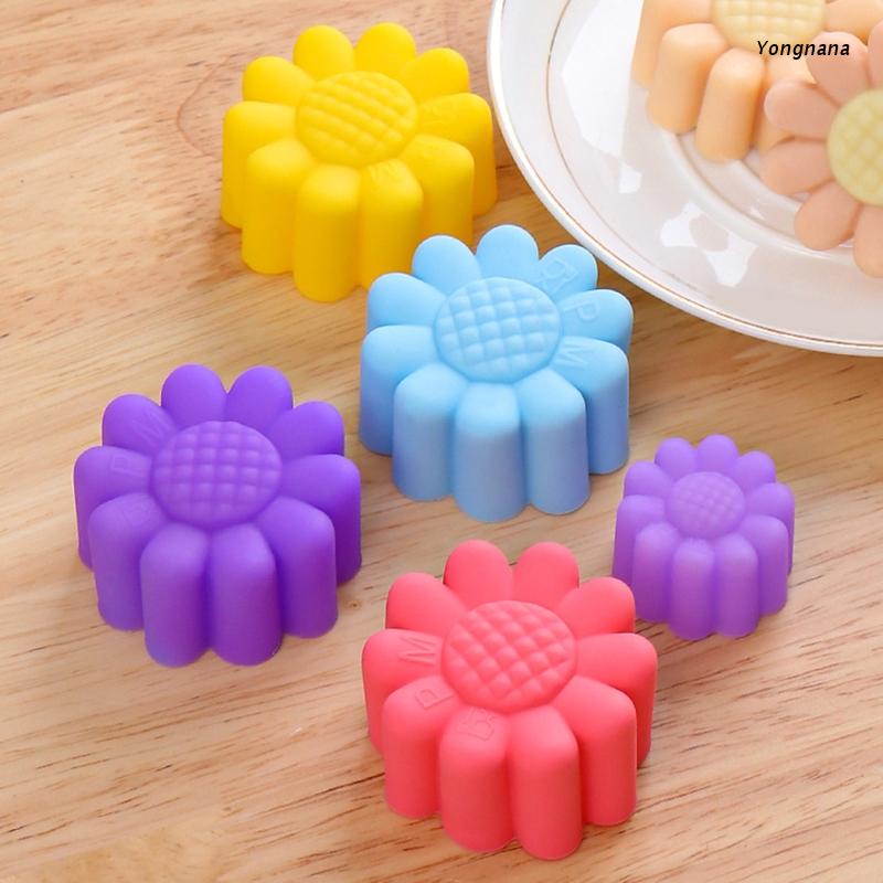 Khuôn Silicone Tạo Hình Hoa Hướng Dương Làm Bánh/Xà Phòng/Chocolate DIY