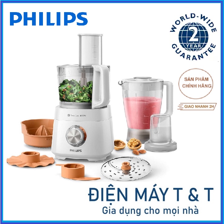 Máy xay đa năng Philips HR7520, HR7510 - Hàng chính hãng, bảo hành 24 tháng