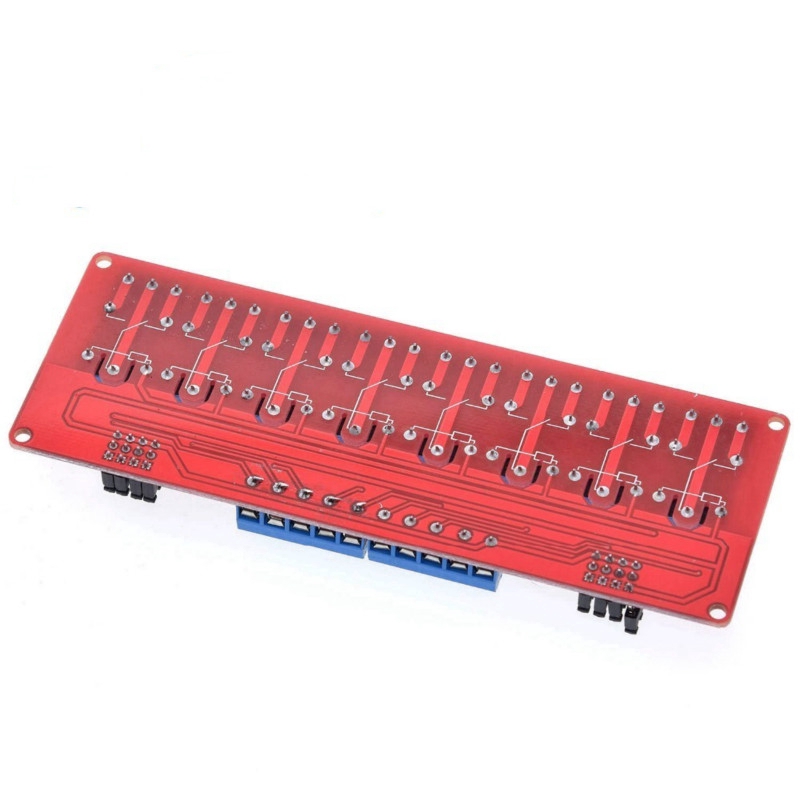 Mô-đun Điều Khiển Kích Hoạt Rơle 8 Kênh 5V/12V/24V Mức Cao Và Thấp Kèm Bộ Cách Ly Quang Tiện Dụng