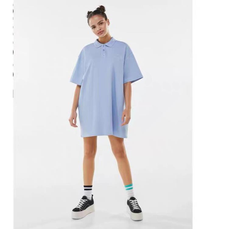 bán sỉ váy polo xanh trắng
