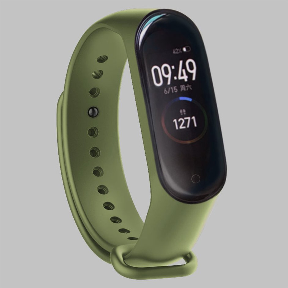 Dây Đeo Làm Từ Cao Su Thay Thế Cho Xiaomi Miband 3 Miband 4 Chất Lượng Cao