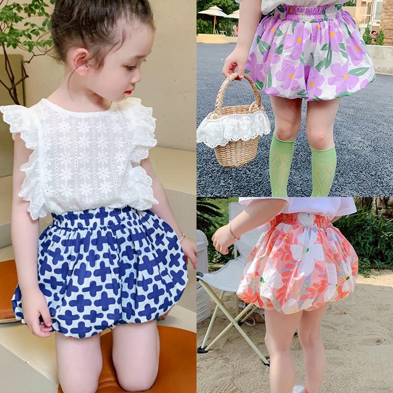 Quần ngắn lưng cao thời trang mùa hè dành cho bé gái