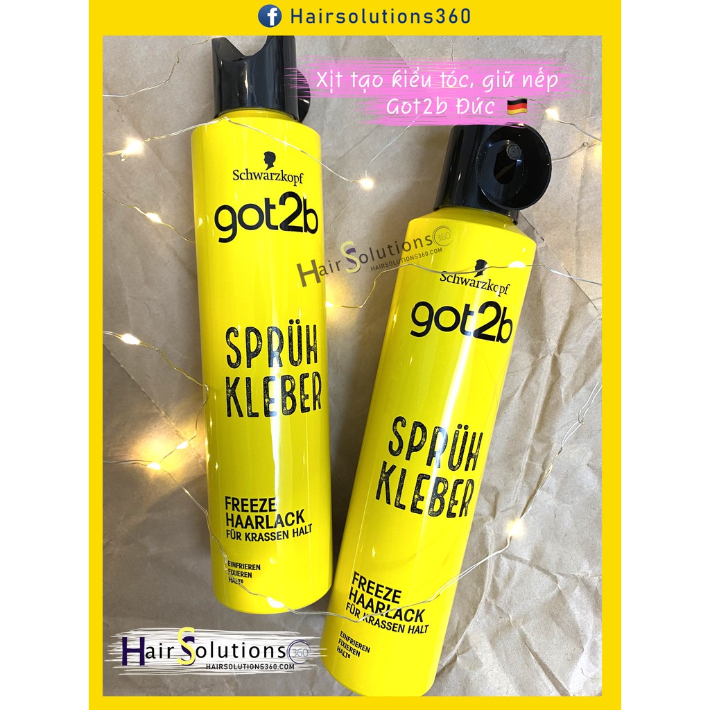 Gôm xịt tóc Got 2b Đức tạo kiểu, giữ nếp tóc hoàn hảo Schwarzkopp Got2B - Hairsolutions360