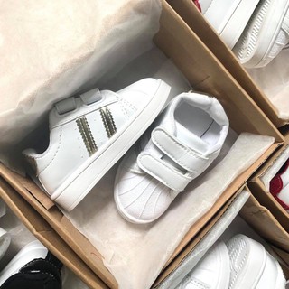Giày thể thao trẻ em Adidas Supper Star bạc E05