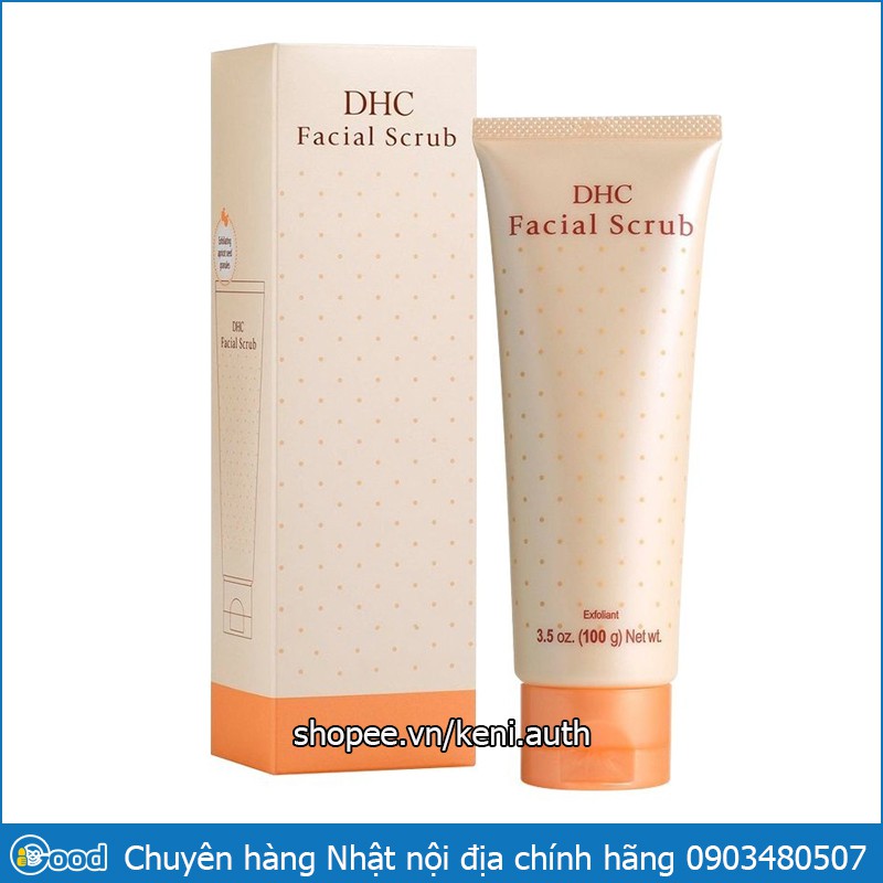 Kem tẩy da chết DHC Facial Scrub 100g Nhật Bản