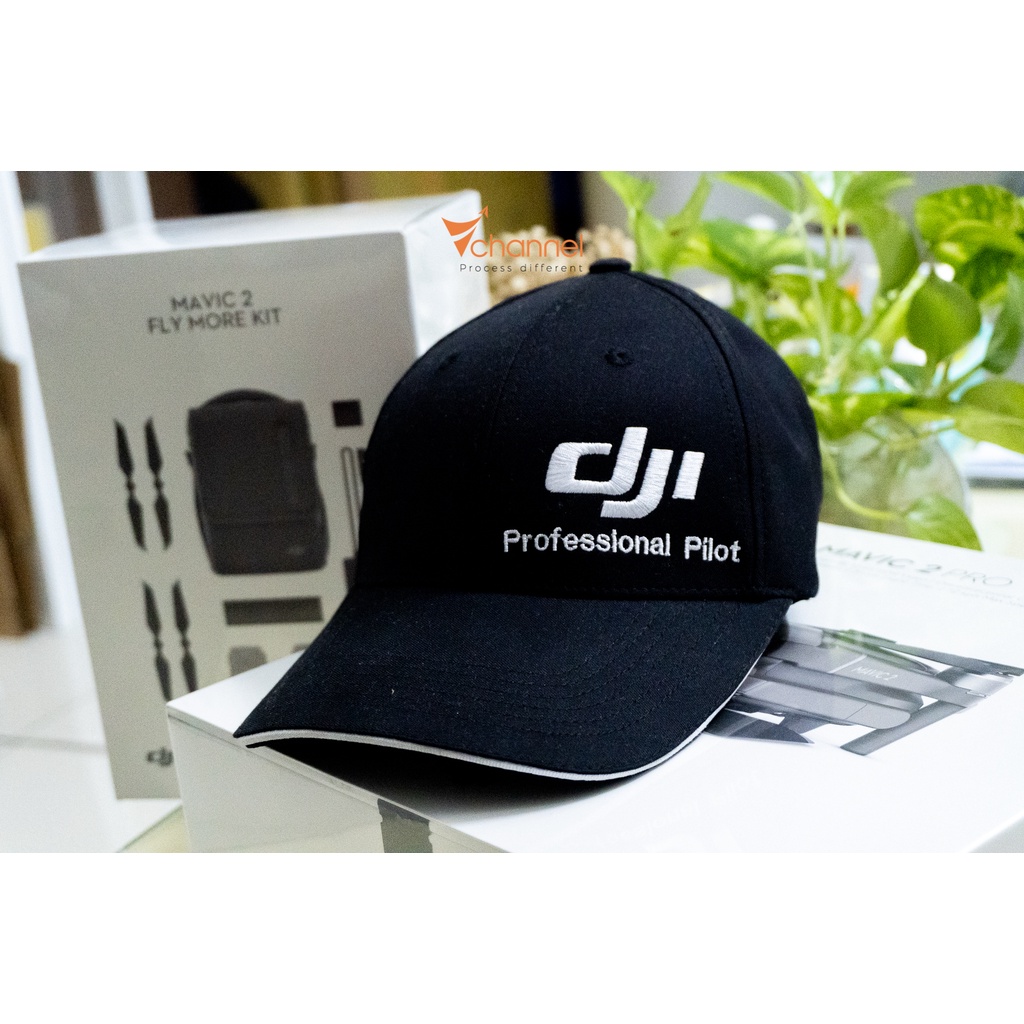 Mũ lưỡi trai  DJI Professional Pilot sành điệu khaki dày mịn cao cấp ***FREESHIP***