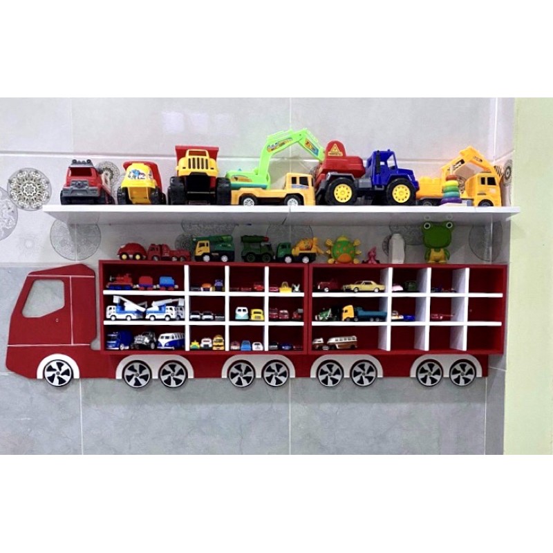 KỆ XE HƠI TREO TƯỜNG MÀU ĐỎ  XYZDECOR | BigBuy360 - bigbuy360.vn