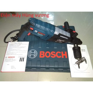 Máy khoan bê tông Boch GBH 2-28D, 1200W, có thêm 1 măng danh phụ để khoan sắt gỗ, đủ 3 chức năng khoan gỗ sắt, bê tông.