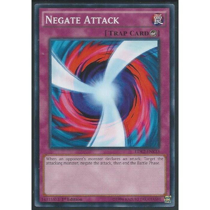 Lá bài thẻ bài Yugioh LDK2-ENK33 Negate Attack