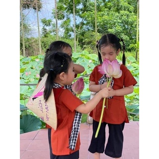 áo bà ba tay ngắn cho bé(kèm khăn rằn)