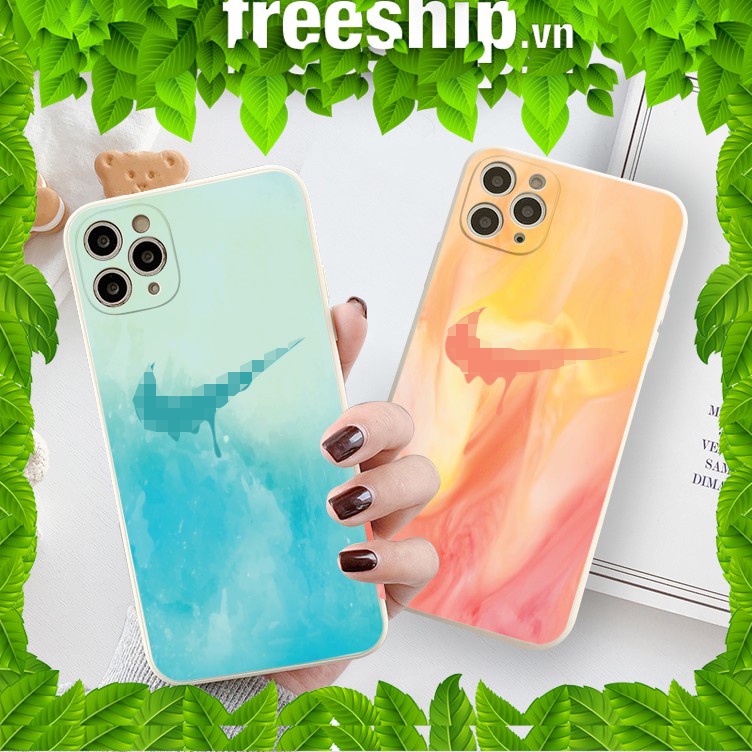Ốp lưng iphone cạnh vuông ốp iPhone ni.ke color 6plus/6s/6splus/7/7plus/8/8plus/x/xr/xs/11/12/pro/max/plus/proma E95