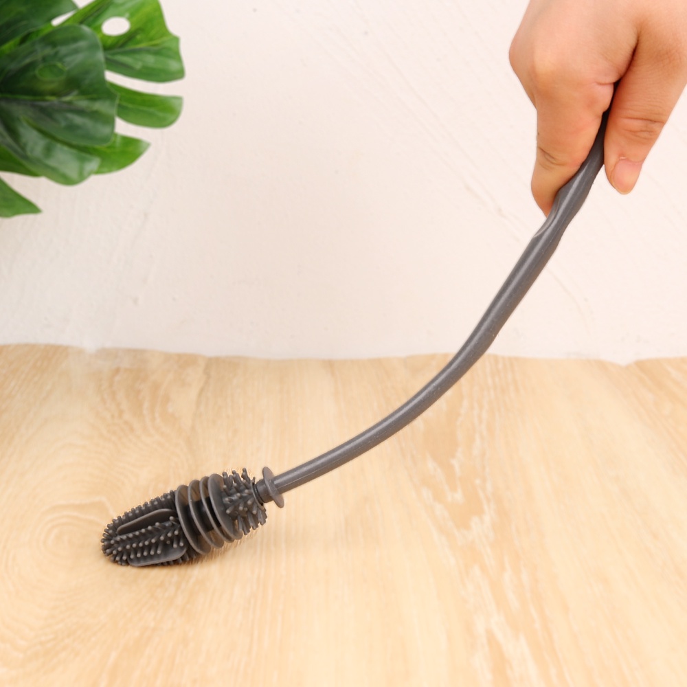 Cọ Silicone Cán Dài Vệ Sinh Bình Nước/Tiểu Thủy Tinh Tiện Dụng