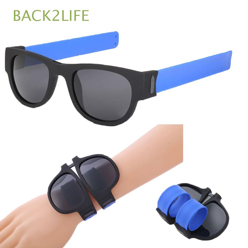 Kính Mát Vuông Gập Lại Được Hỗ Trợ Lái Xe BACK2LIFE Phong Cách Retro Thời Trang Bảo Vệ Mắt Cho Nam