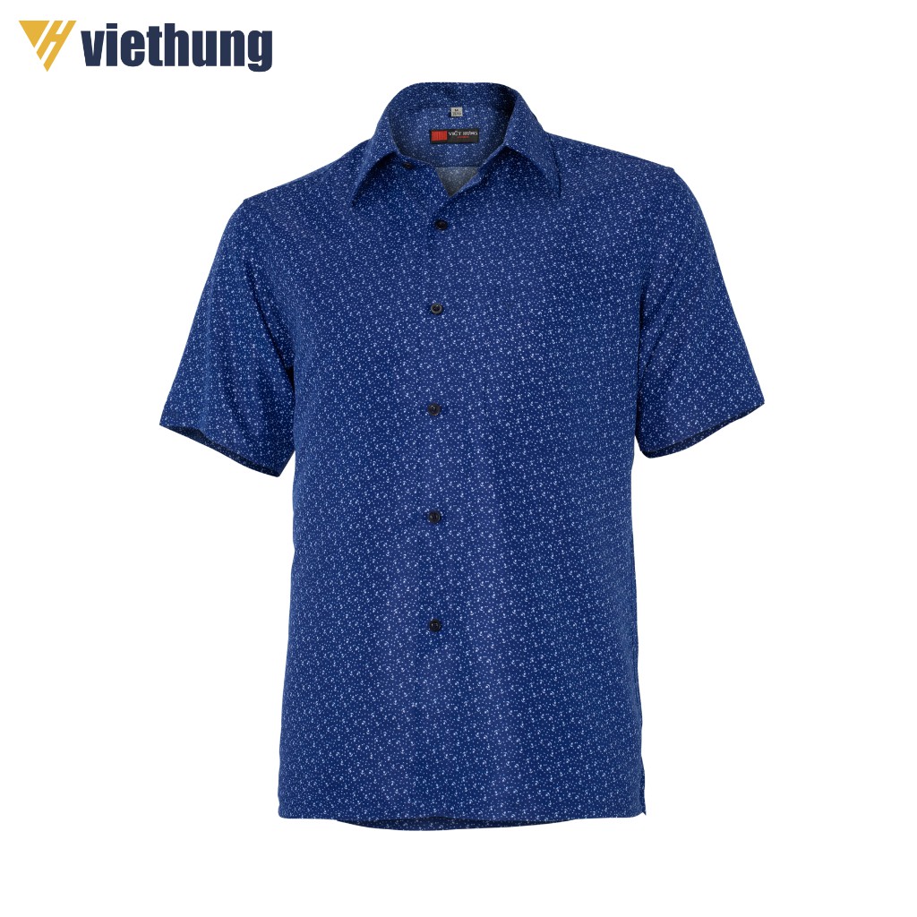 Áo Sơ Mi Ngắn Tay VIỆT HƯNG Chất Vải Kate Tổng Hợp Thấm Hút Mồ Hôi Thiết Kế Dáng Suông Cổ Điển Họa Tiết Đơn Giản | BigBuy360 - bigbuy360.vn
