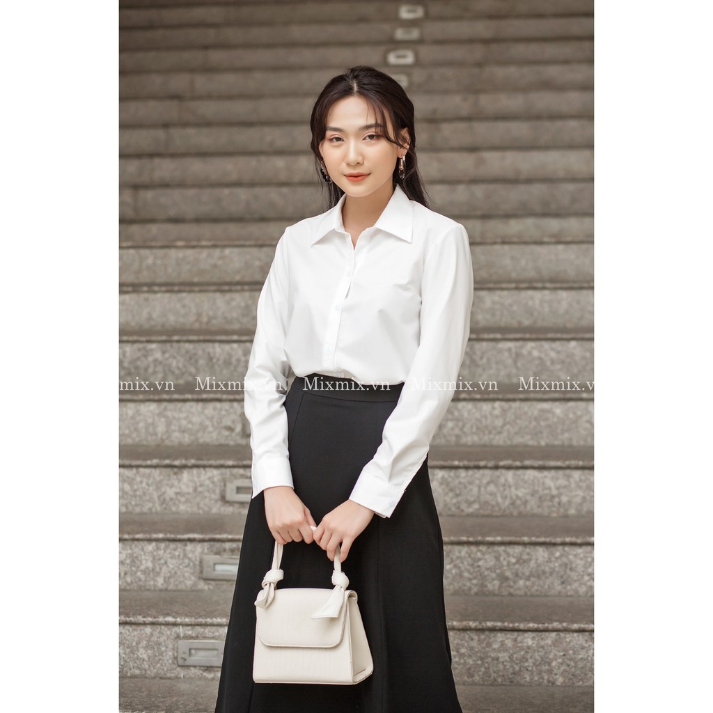 Chân váy chữ A dáng dài - MIXMIX - Hàng thiết kế- Hình chụp thật | BigBuy360 - bigbuy360.vn