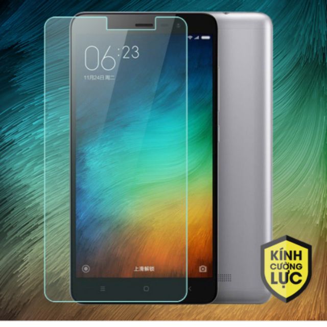 Bộ 3 dán kính cường lực 9H Xiaomi Redmi Note 3/ Note 3 Pro