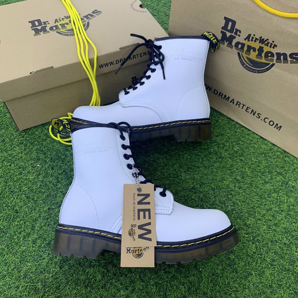 [ẢNH THẬT] Bốt cổ cao dr martens MÀU TRẮNG phiên bản 2020 bản xịn