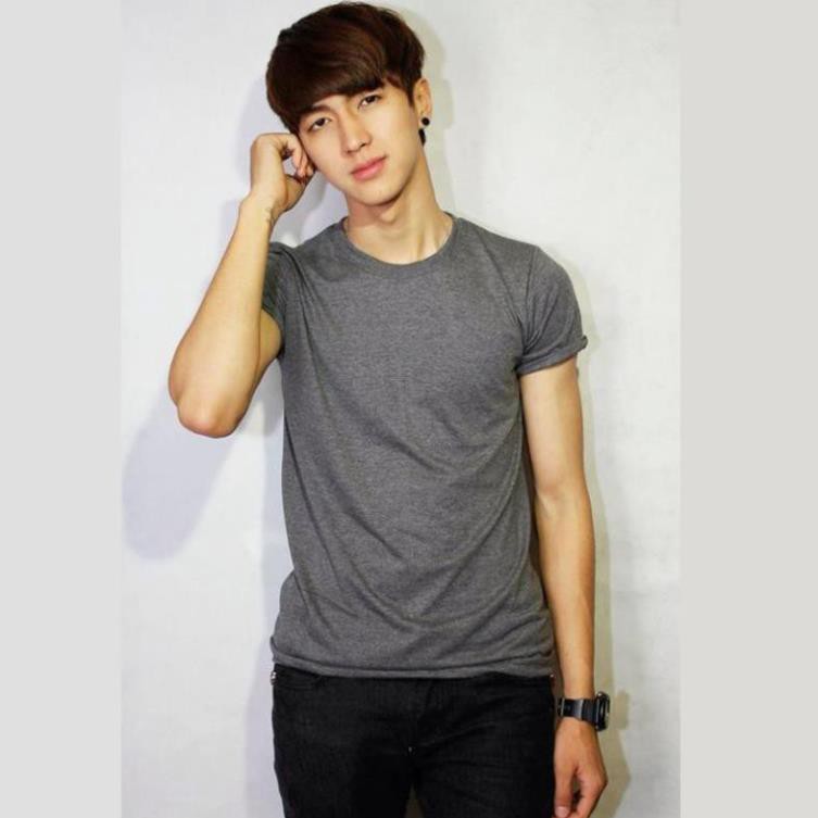 🔥HÀNG HOT🔥 Áo thun trơn màu xám lông chuột Cotton Thái - Form rộng (Có BIGSIZE) /uy tin chất lượng