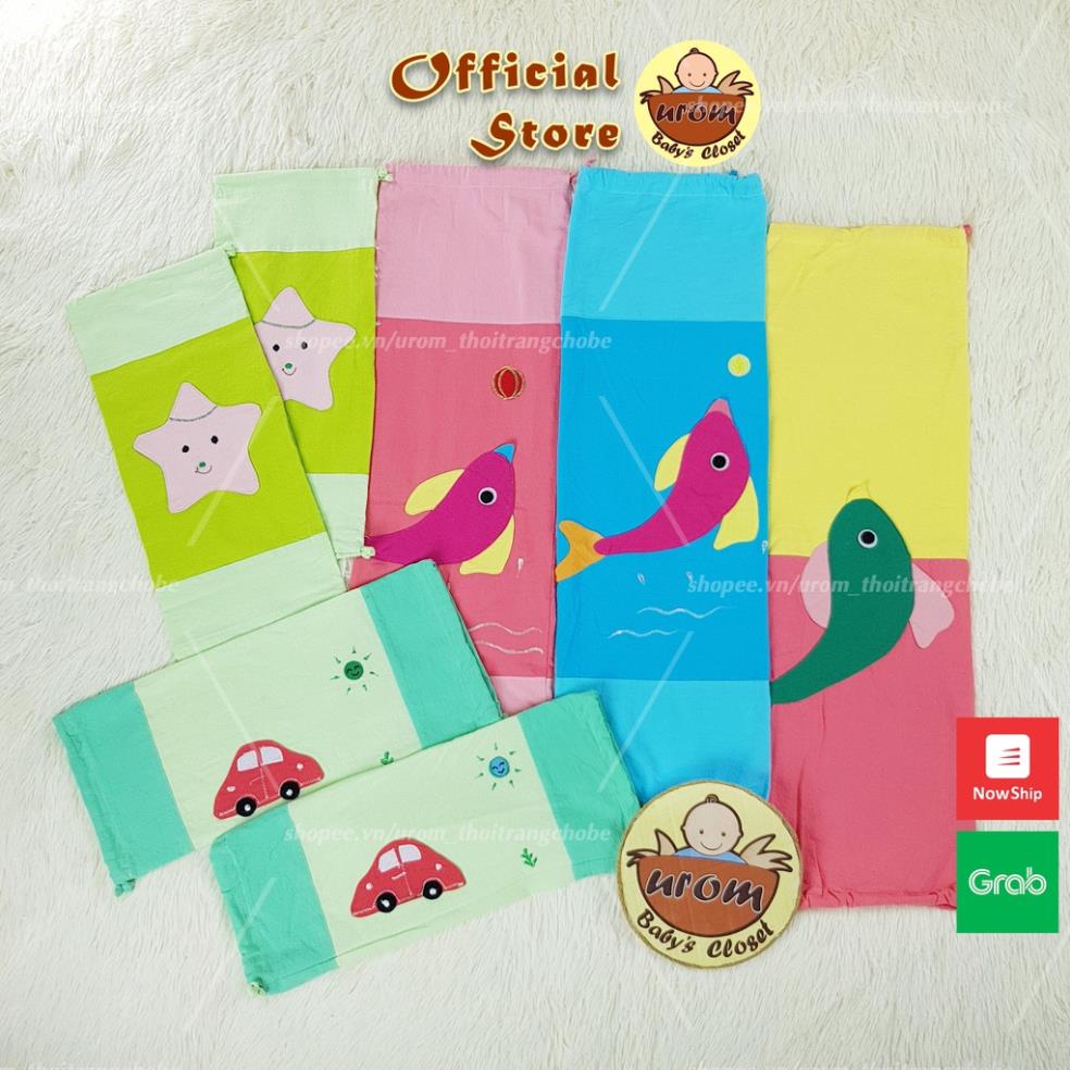 Vỏ áo gối ôm cho bé vải Cotton Cara họa tiết dễ thương