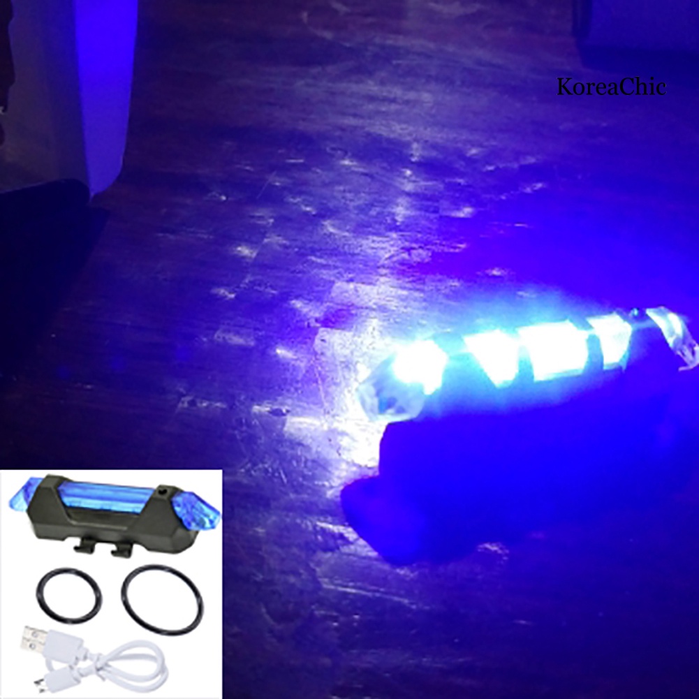 Đèn LED Cảnh Báo Gắn Đuôi Xe Đạp Có Thể Sạc Lại Bằng Cổng USB