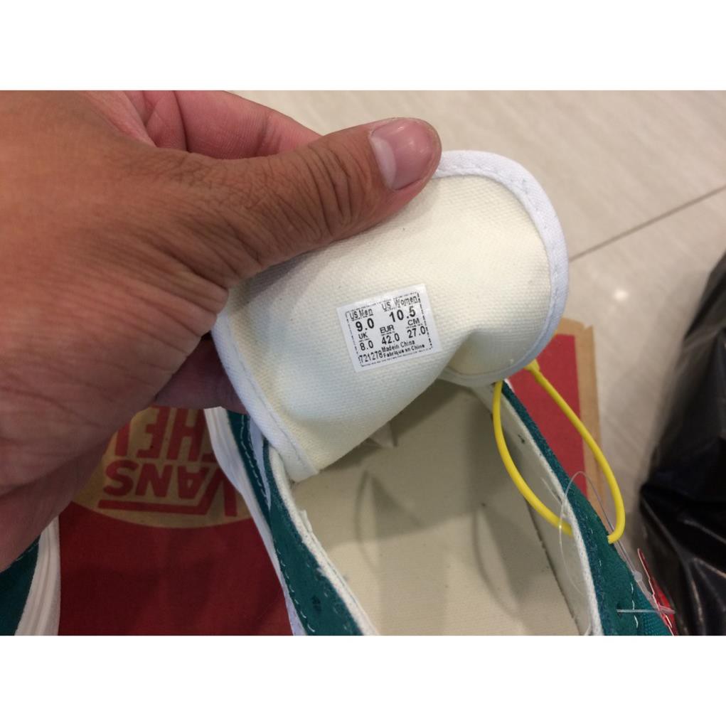 Sales 8-8 GIÀY VANS MẦU XANH VIỀN TRẮNG 👟 👟 :)) sịn RẺ ' hot :