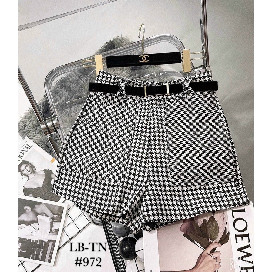 Quần Short Dạ Kẻ Caro ( 2 Mã 10/12/21 )
