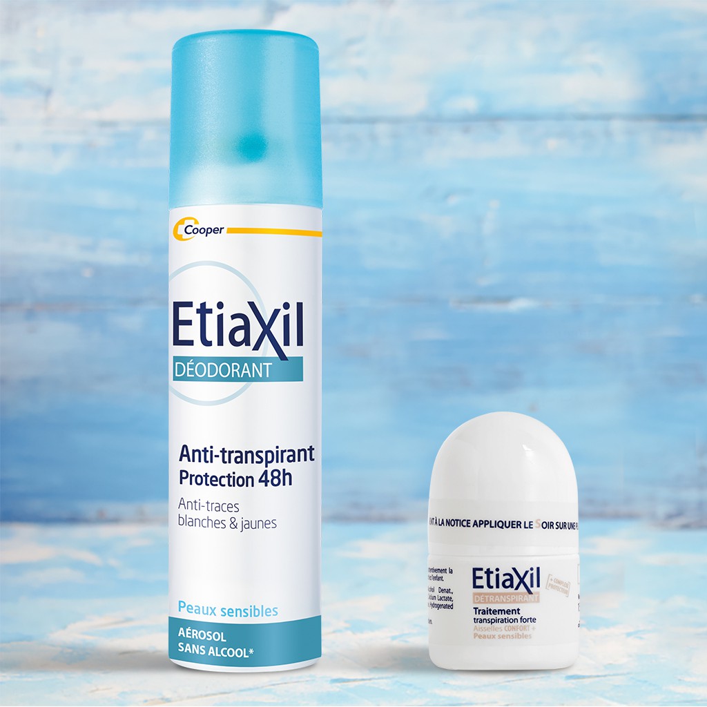 Combo Xịt Khử mùi Dạng Phun Sương Etiaxil 150ML và Lăn khử mùi và điều tiết mồ hôi Nhãn Nâu 15ML