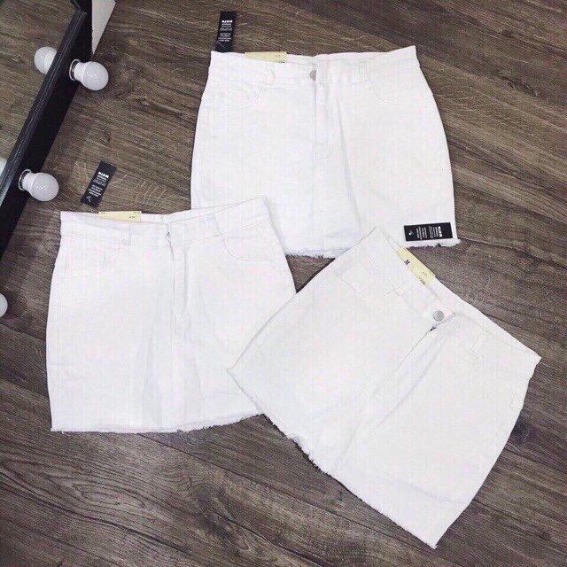 Chân váy kaki jean đơn giản
