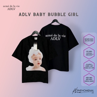 Áo Thun Tay Lỡ Unisex ADLV Bubble Chuẩn 100% Cotton 2 Chiều Dày Cao Cấp Oversized Form Rộng