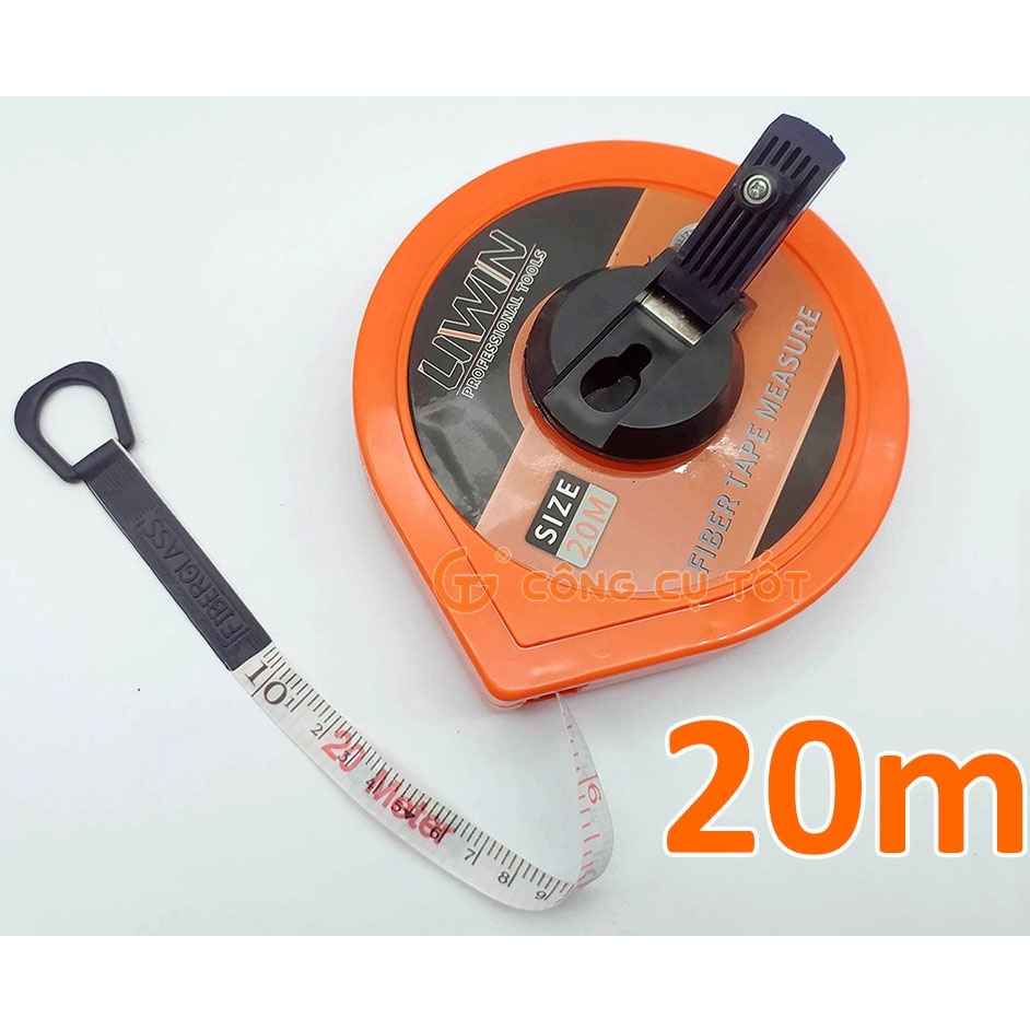 Thước dây kéo sợi thủy tinh hộp cuộn giọt nước LIWIN