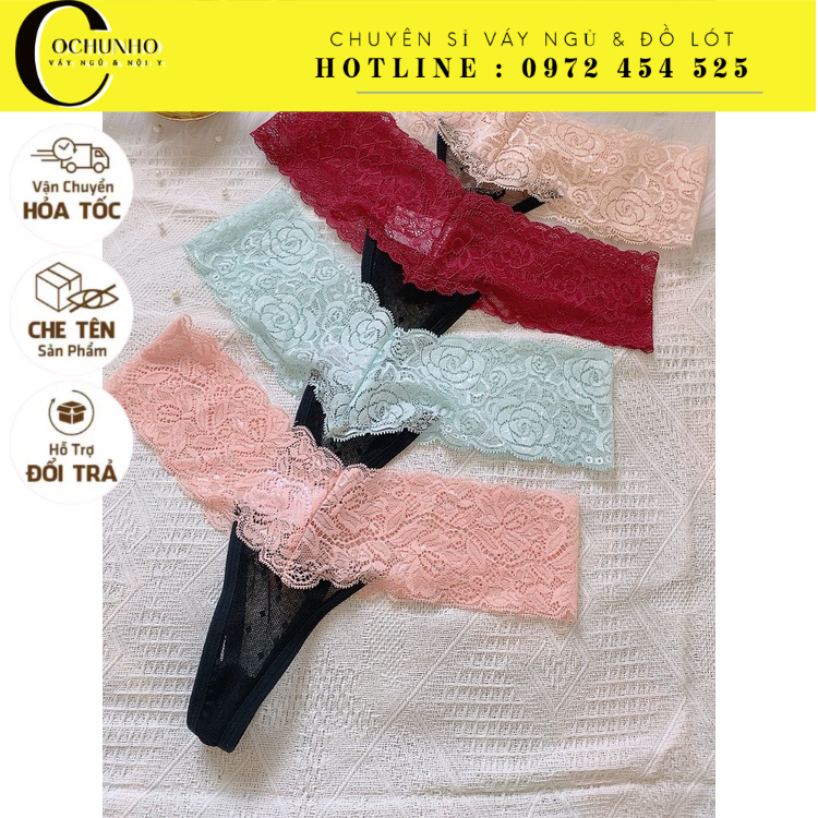 CK119 - QUẦN LỌT KHE CHỮ T REN HOA SEXY - COCHUNHOQUAN11
