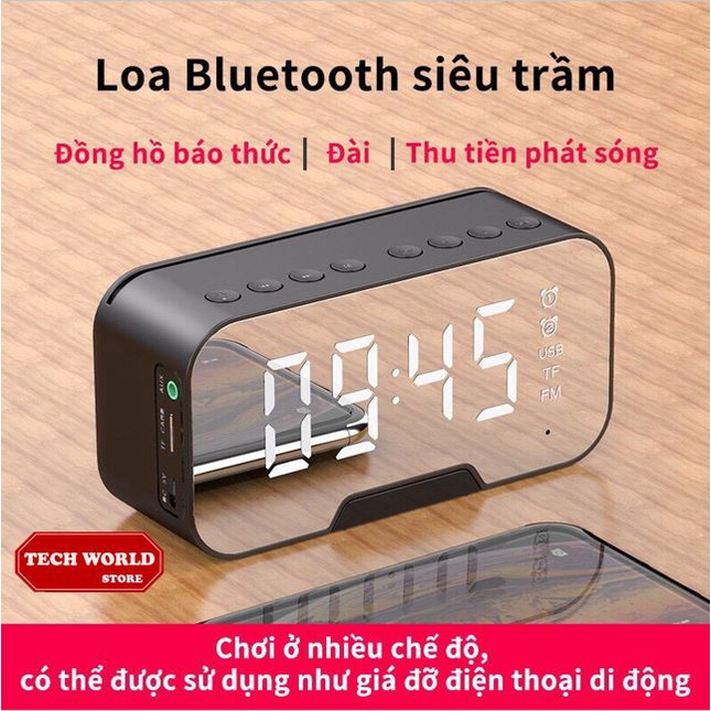 [Q.7]Loa Bluetooth blutooth mini G10 có đồng hồ báo thức, FM hát được karaoke giá rẻ tốt như JBL, sony chính hãng