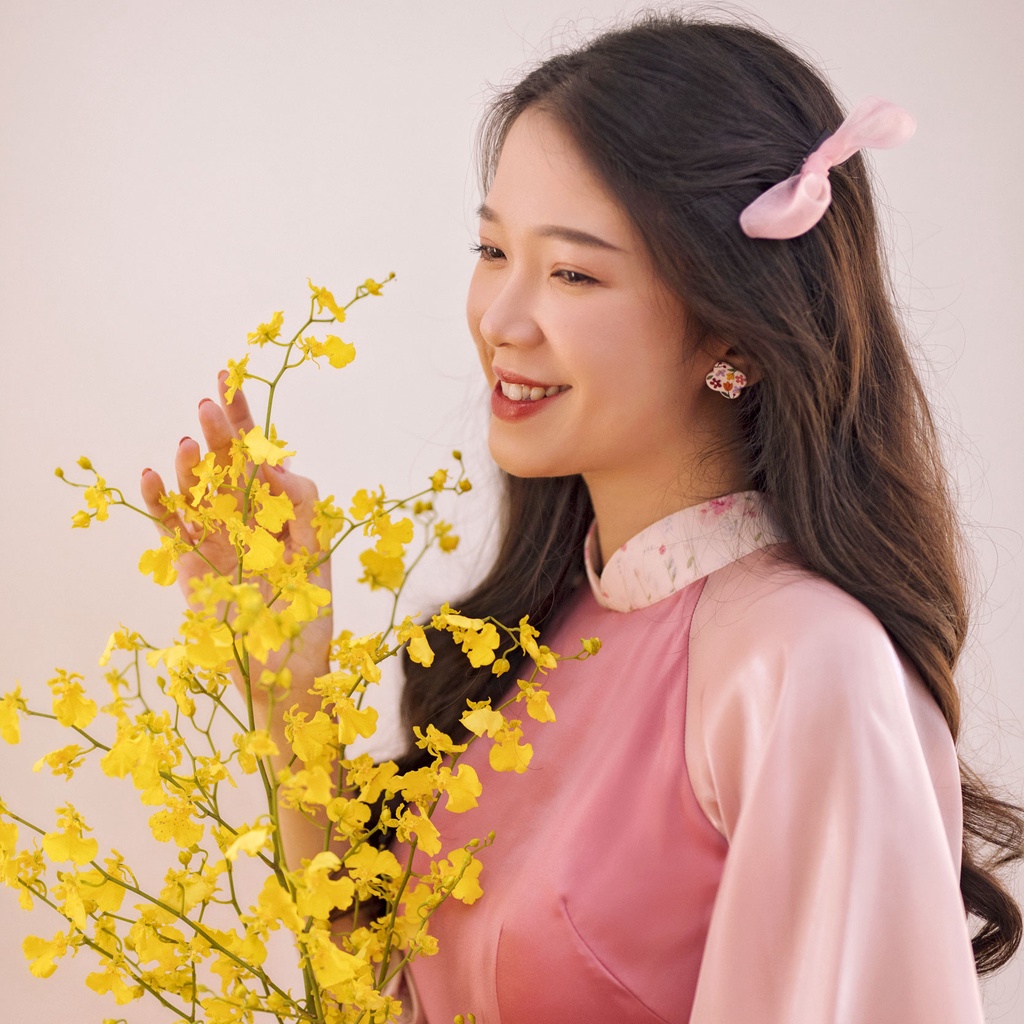 Sumire Store Hoa tai Đất nung Handmade DN135