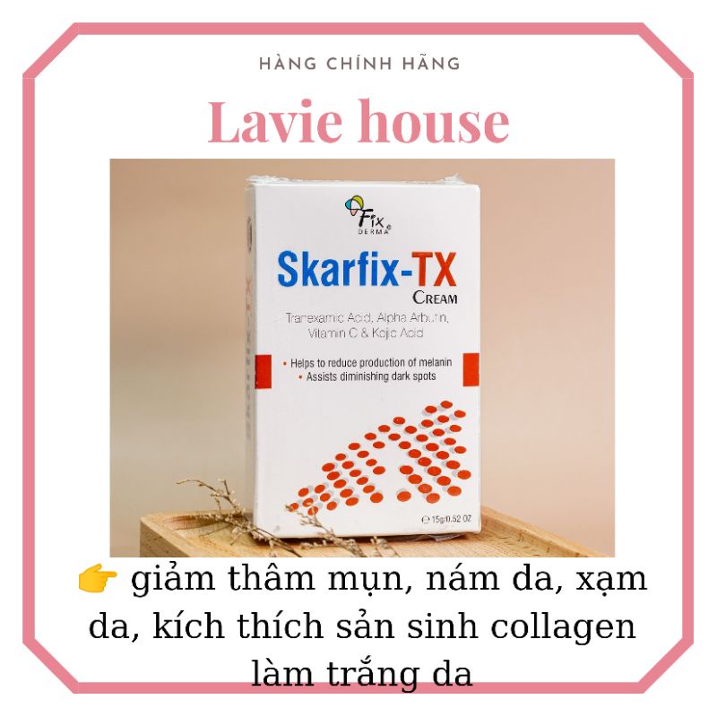 Skarfix tx,  kem giảm thâm mụn, trắng da