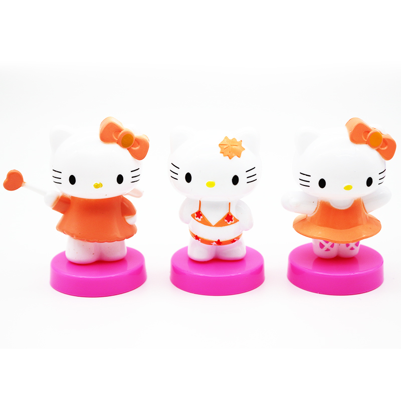 Set 8 búp bê Hello Kitty trang trí bánh kem xinh xắn